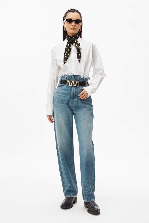 姐妹们蓝色衬衫怎么搭,姐妹装时尚衬衫