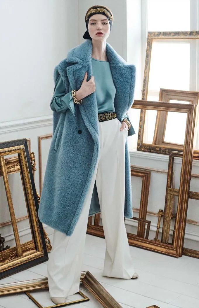 蓝色穿出秋冬高级感,蓝色穿出春天的高级感