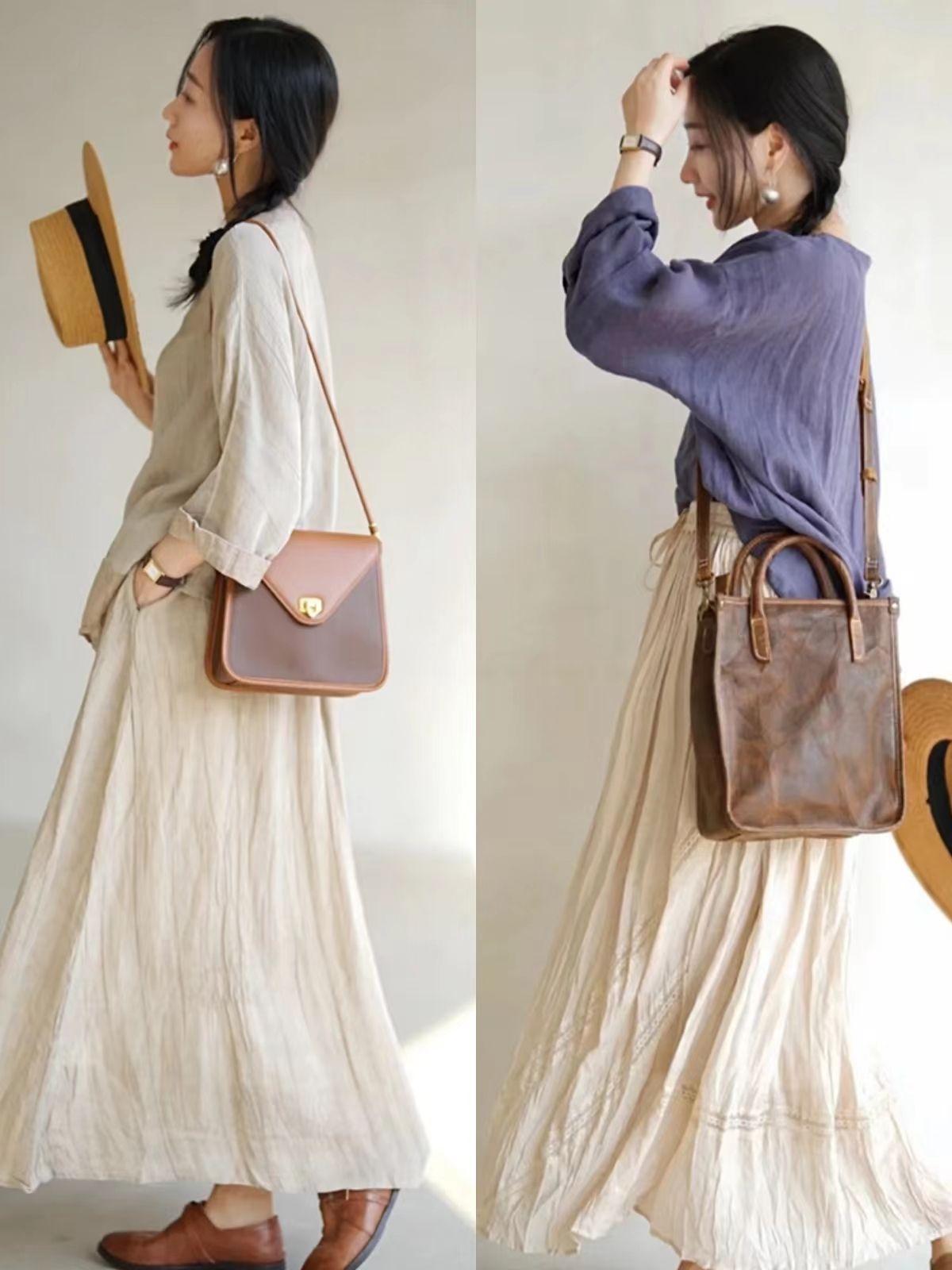 夏季棉麻法式小众高级感,夏季古风棉麻穿搭推荐