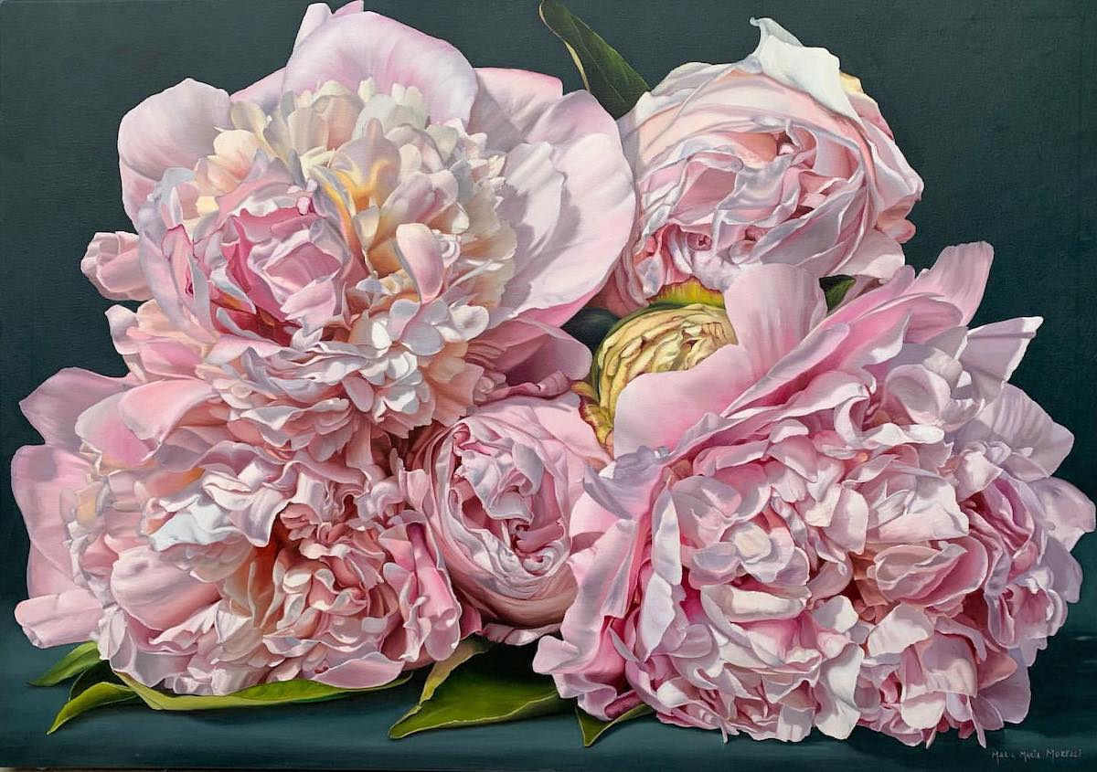 精致细腻的现实主义花卉油画byMariaMartaMorelli