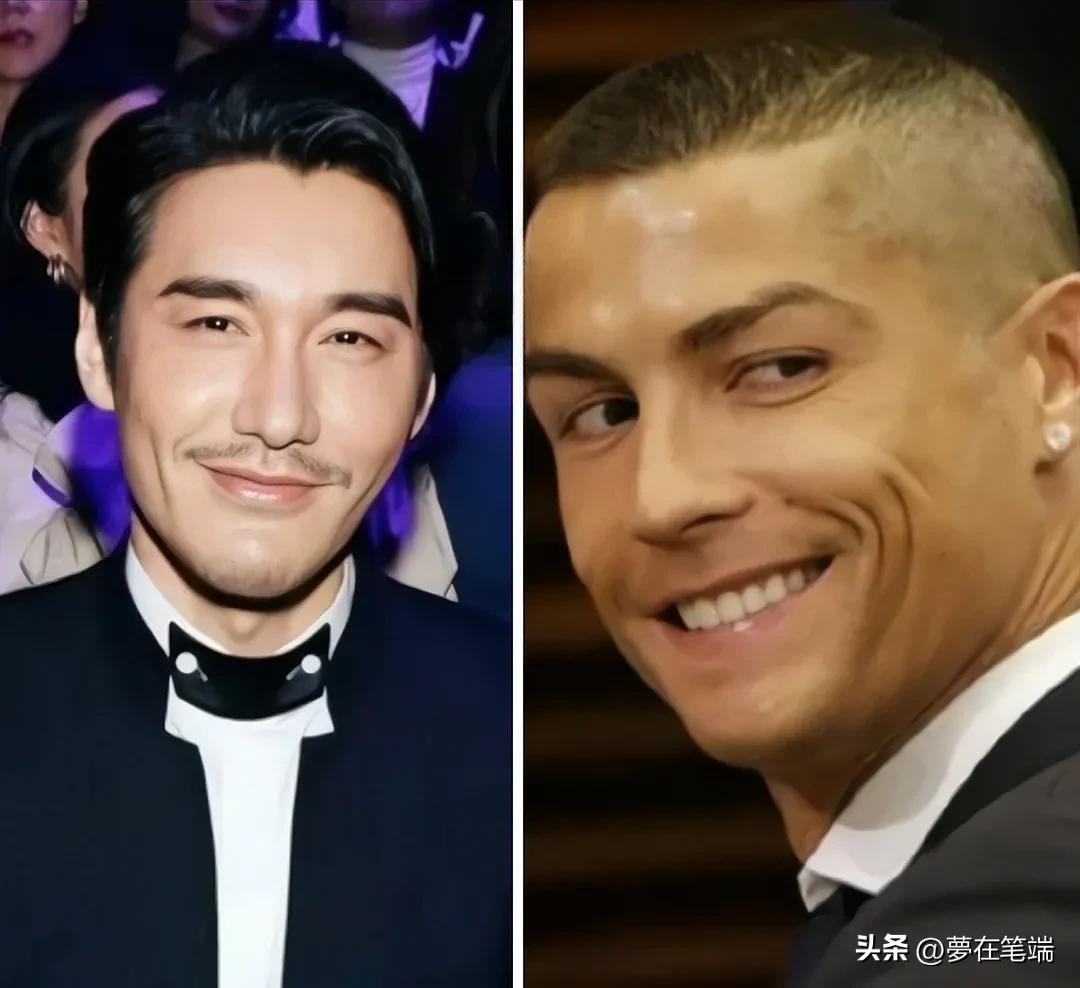 C罗身高187，胡兵身高189，都高大威武，为何二帅笑起来都很媚？