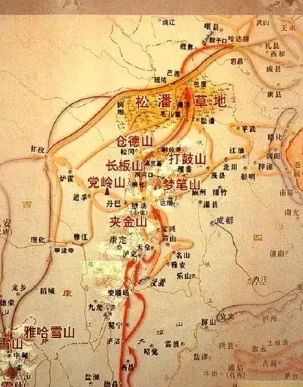 夹金山雪山现在还有积雪吗,中国红军翻越的第一座雪山