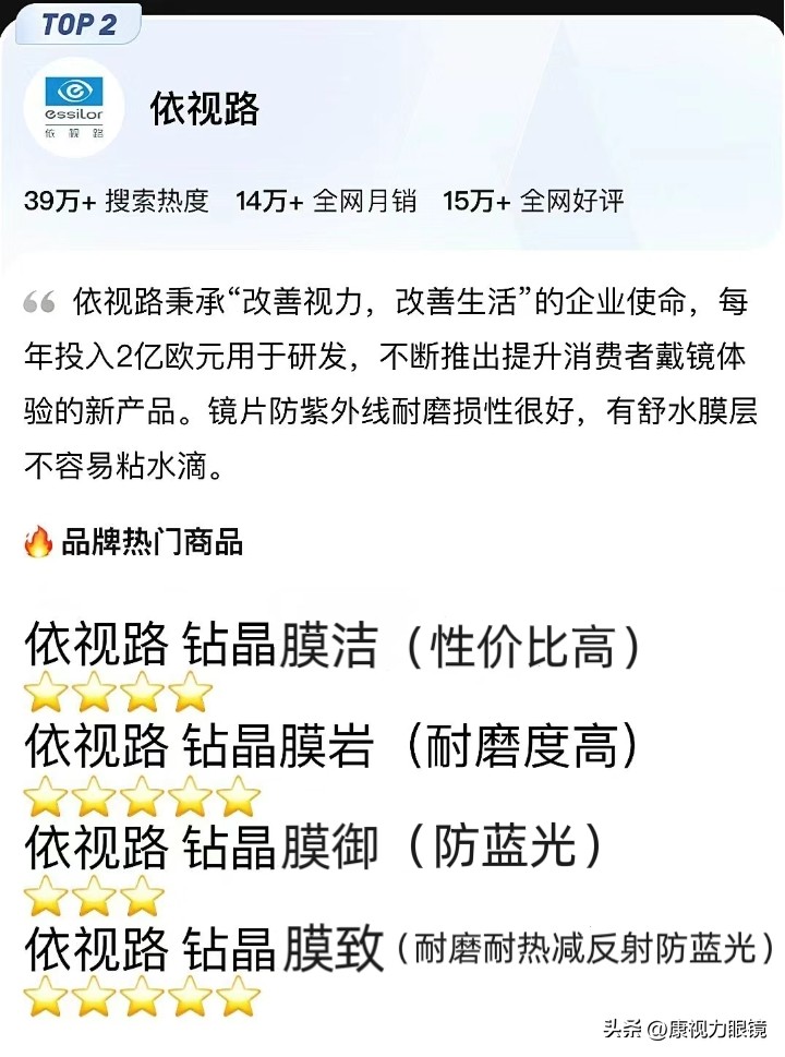 配眼镜要懂的常识镜片品牌,蔡司镜片2023主打哪个系列