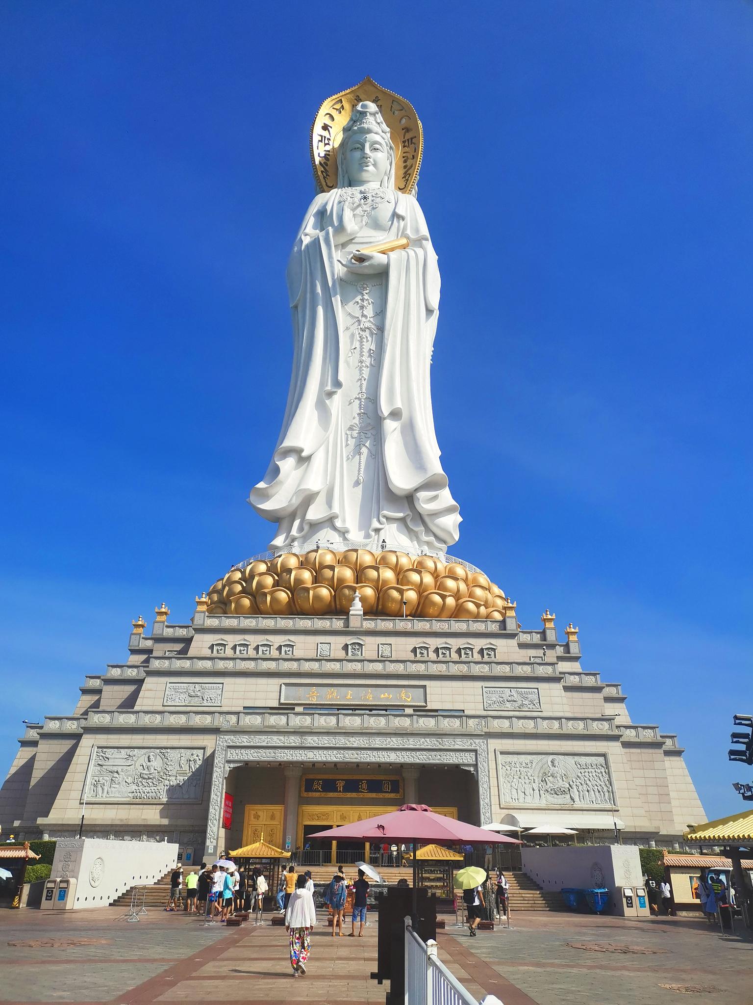 三亚108米海上观音是石像吗,三亚三面观音哪三面都代表什么