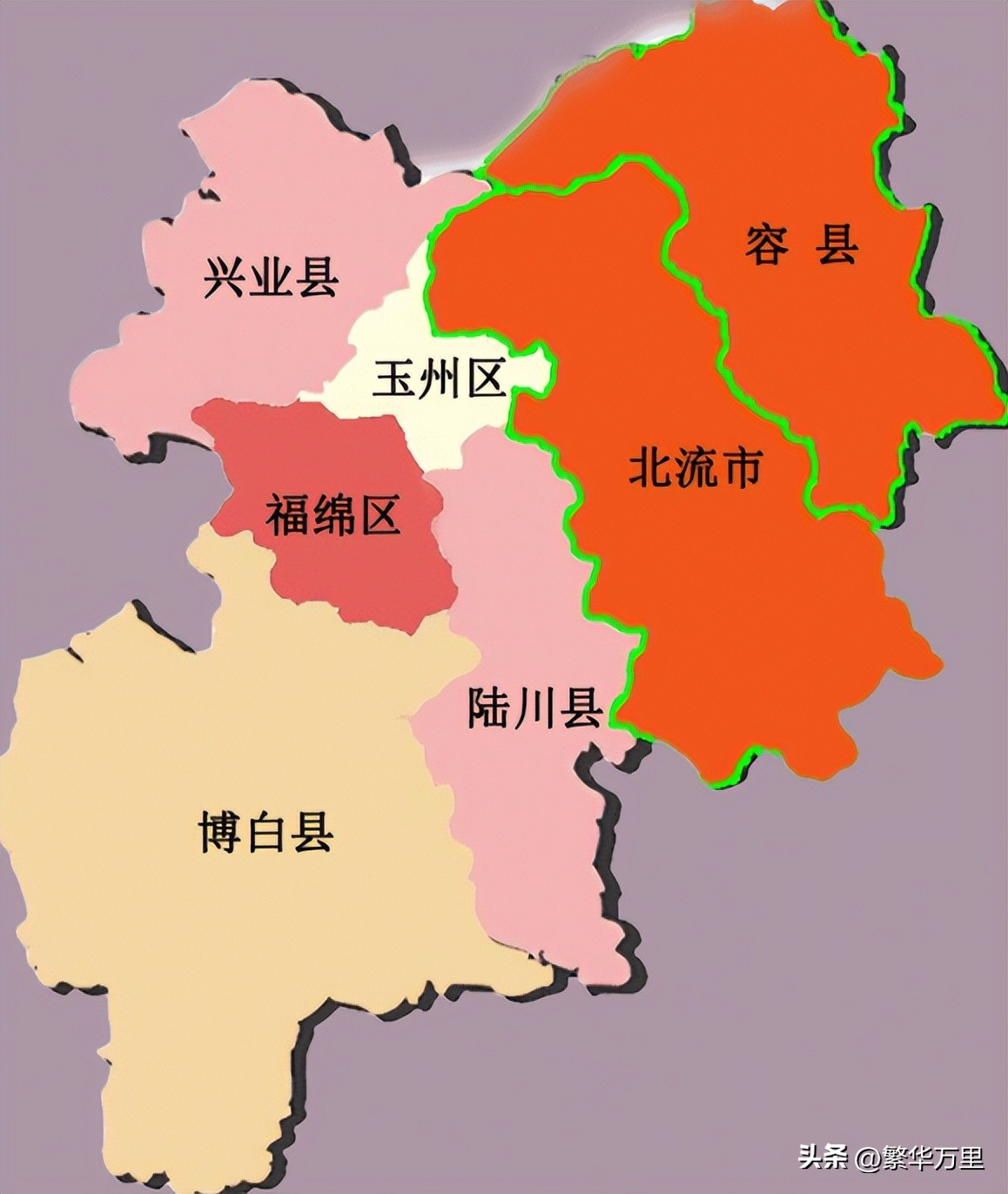 玉林市有多少个区县,玉林市辖几个县市区