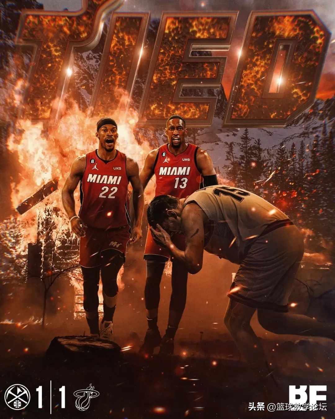 1比1平!总决赛15分超级逆转!约基奇41+11没顶住巴特勒