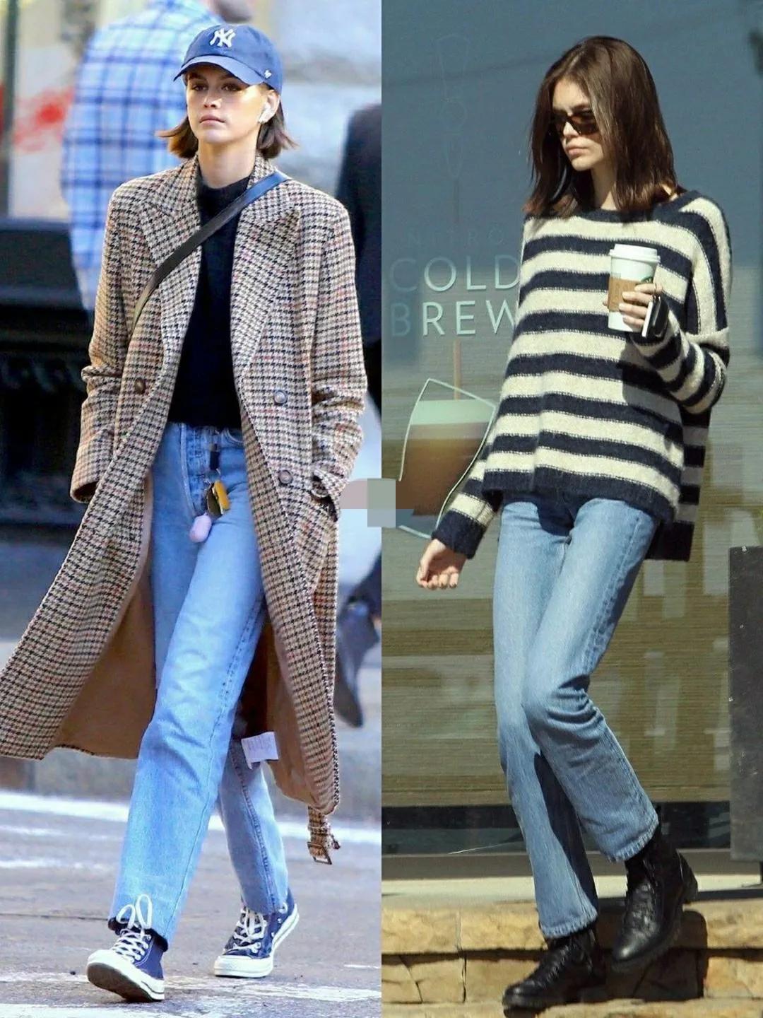 特别款的牛仔裤如何搭配上衣,牛仔裤的最全搭配方法高级又时髦