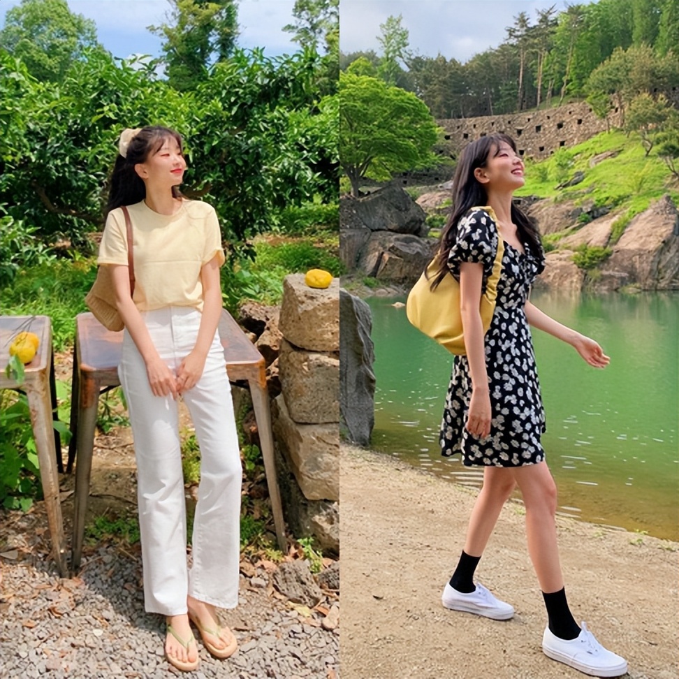 被小姐姐圈粉的穿搭,女士韩系穿衣搭配夏天
