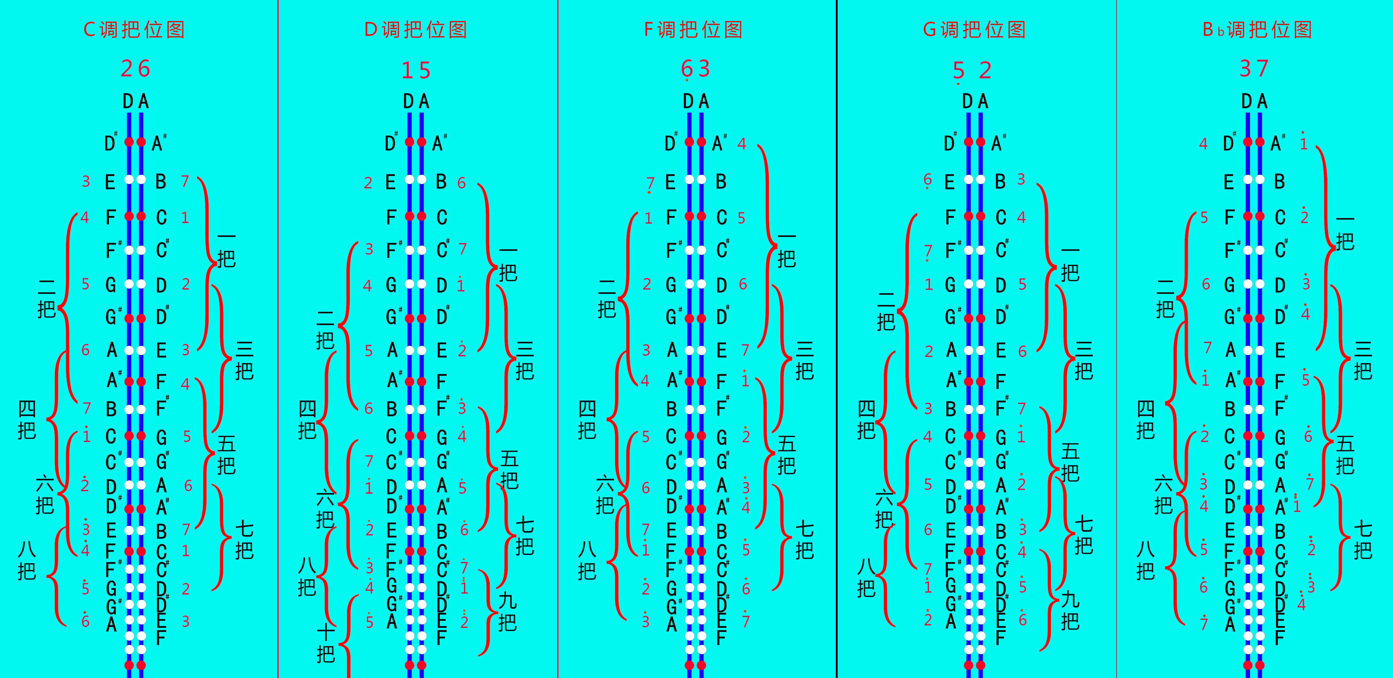 二胡一共有几种弦,二胡的各种调式和指法