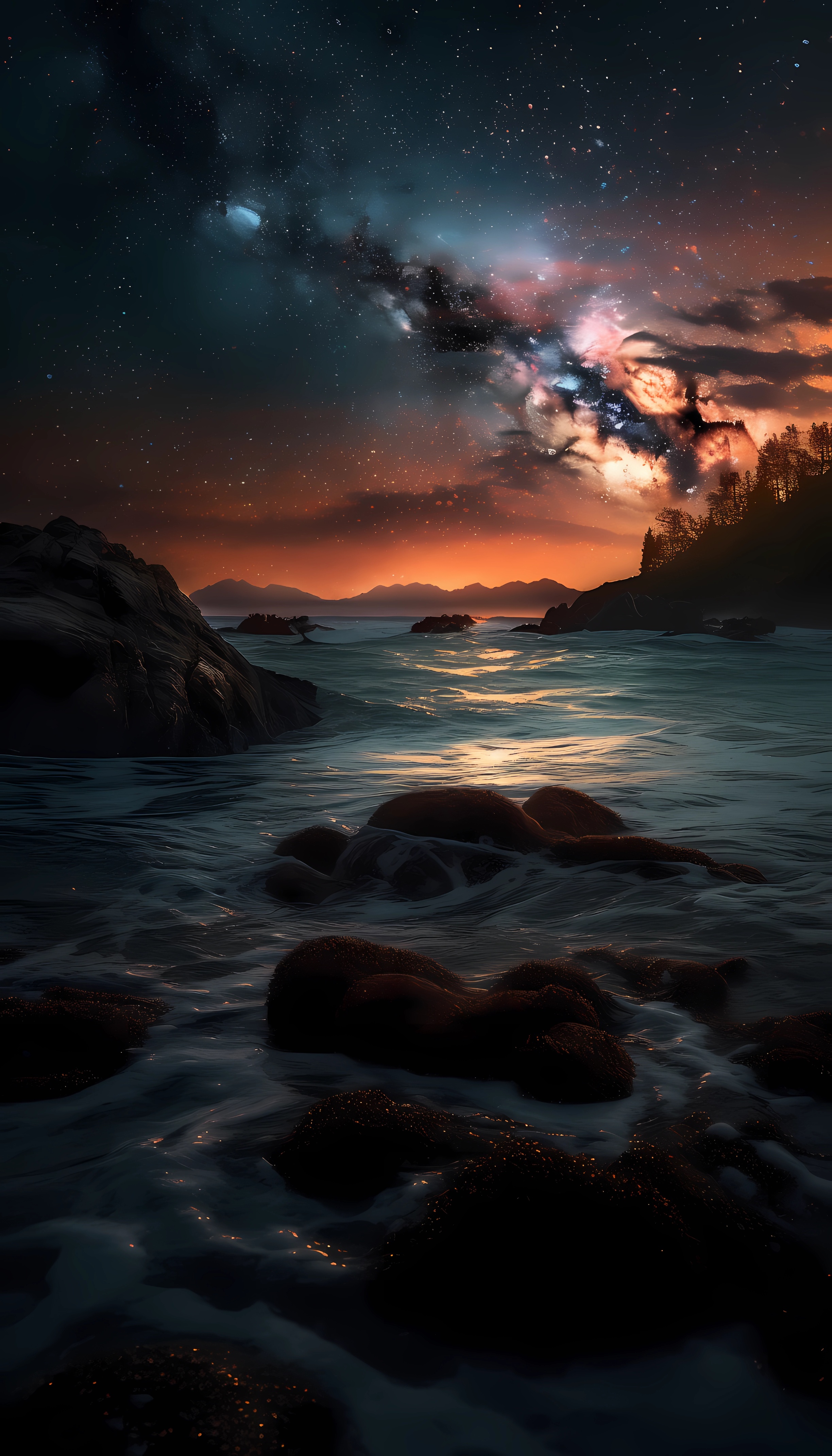 极光唯美高清手机壁纸,手机星空极光壁纸高清大图