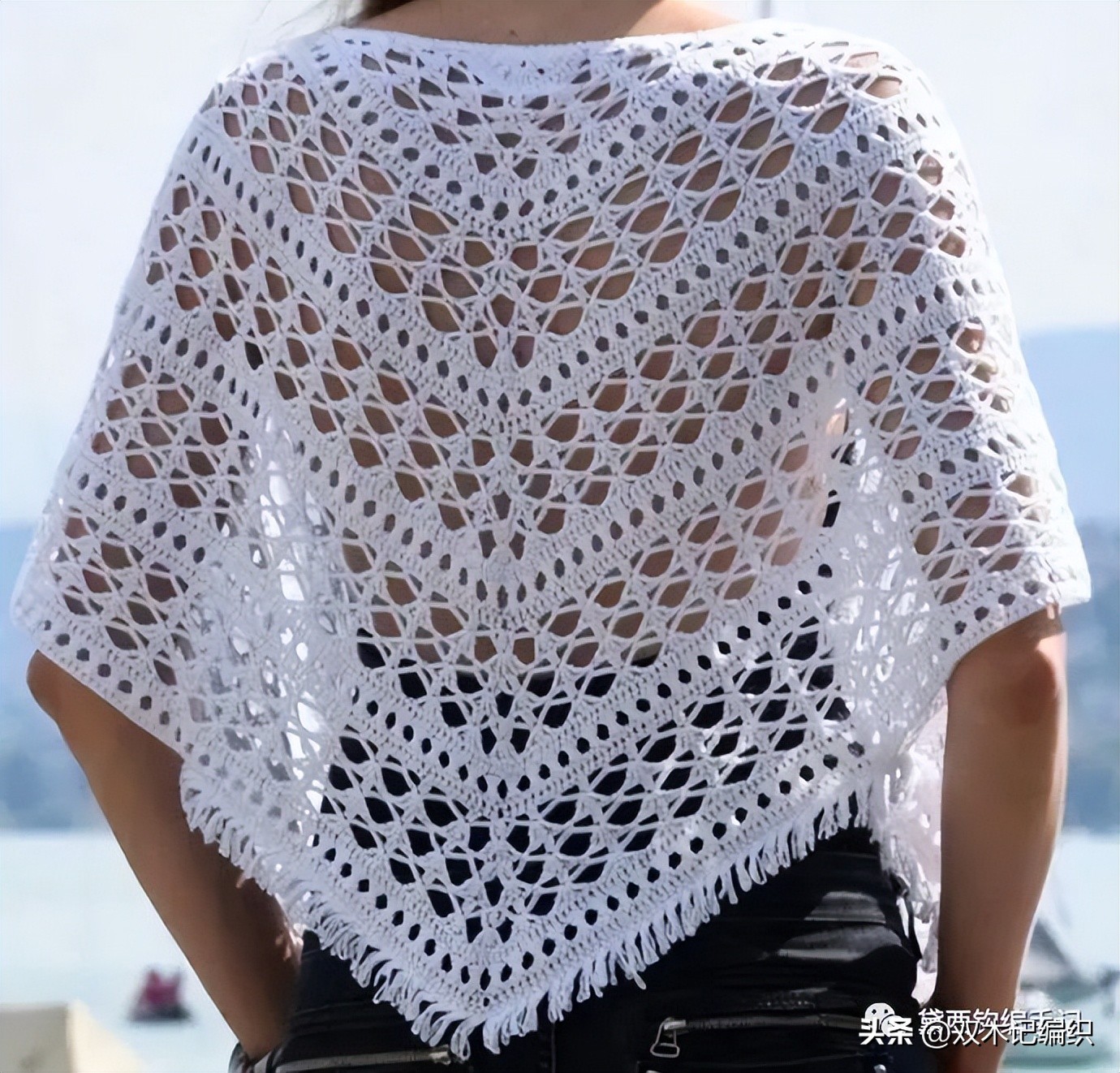 4岁女童斗篷披肩钩针视频教程 (敏敏的斗篷披肩钩针教程合集)