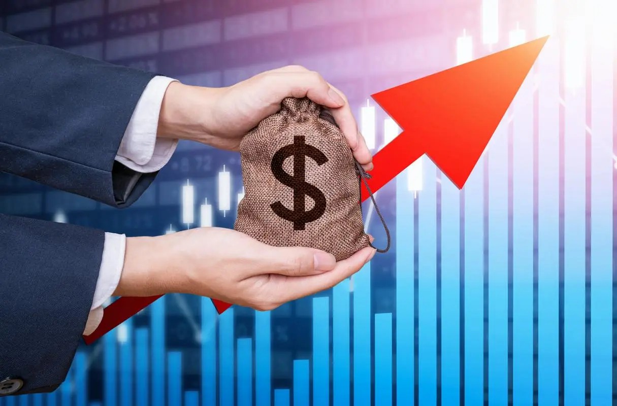 10年的股市k线图,大家看最近五年的财务数据