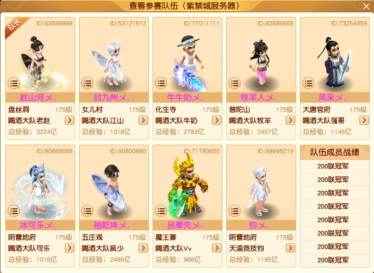 梦幻西游201武神坛16强名单,梦幻西游201联武神坛沂水雪山装备