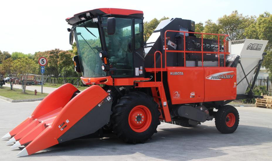 久保田1408玉米收获机价格,巨明山地王三垄玉米收割机参数