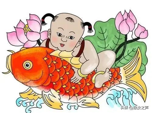 百福年画墙贴画客厅,展现新年气息的年画