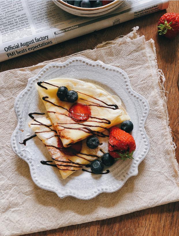 咖啡店卖58？在家平底锅自制法国国民甜品可丽饼！0失败！