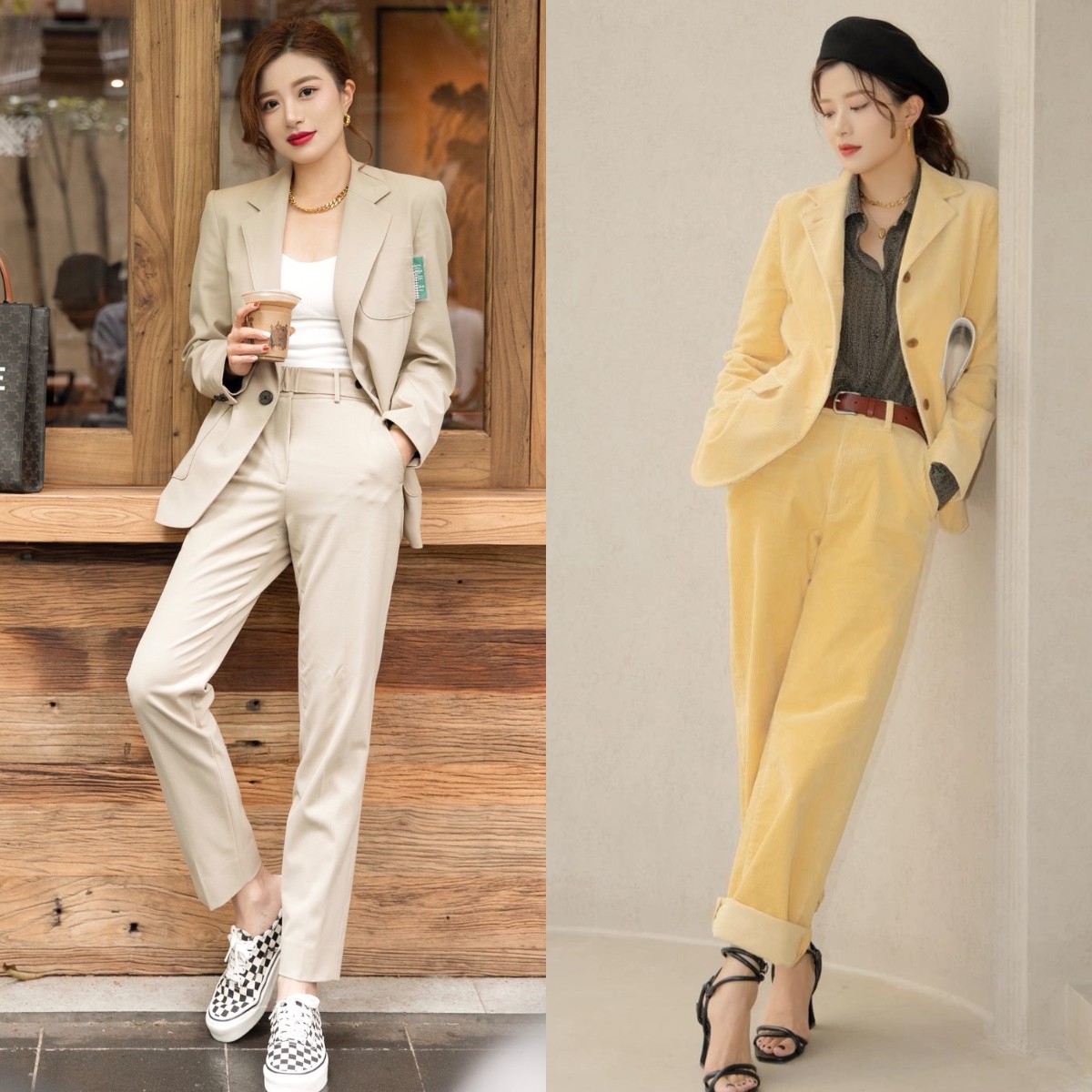 上班穿搭西装裤配什么鞋,上班穿的西装修身款