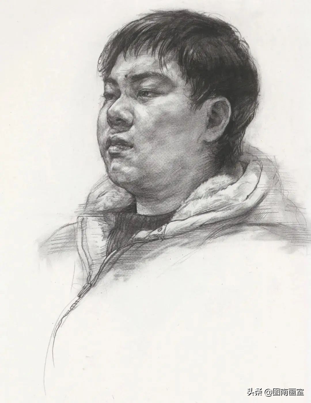 中国美术学院素描头像高分作品,全国素描高分作品