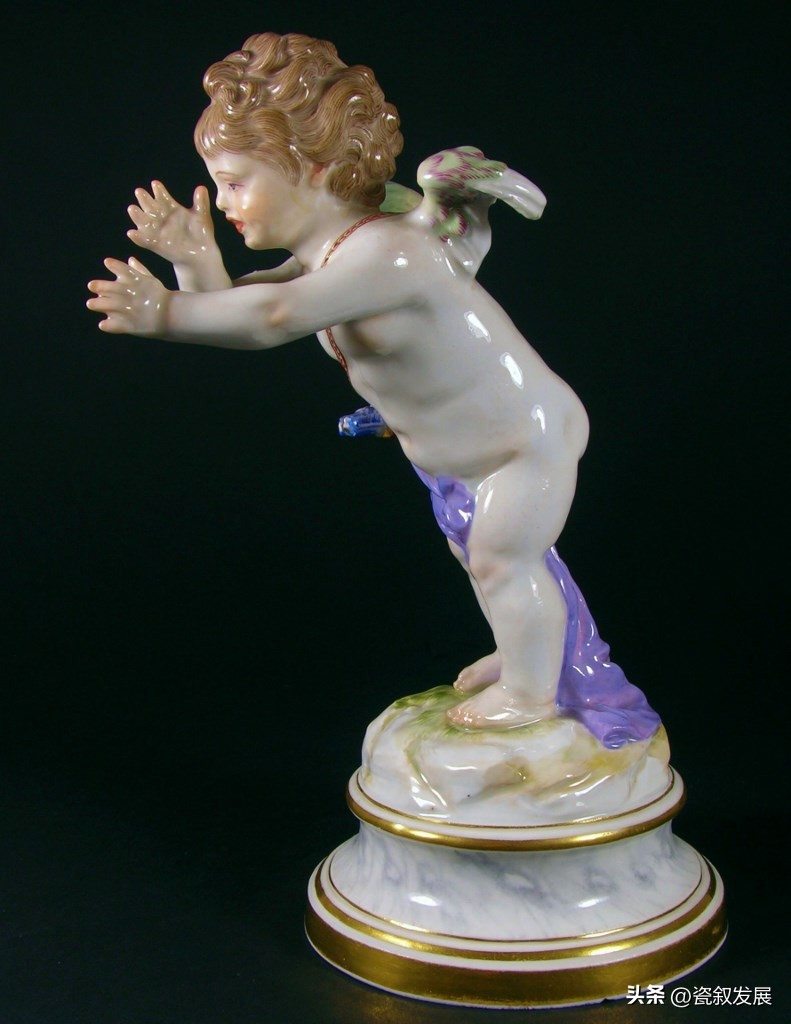 欧洲瓷器之祖-梅森Meissen制瓷厂-爱神丘比特“爱”主题瓷塑(2)