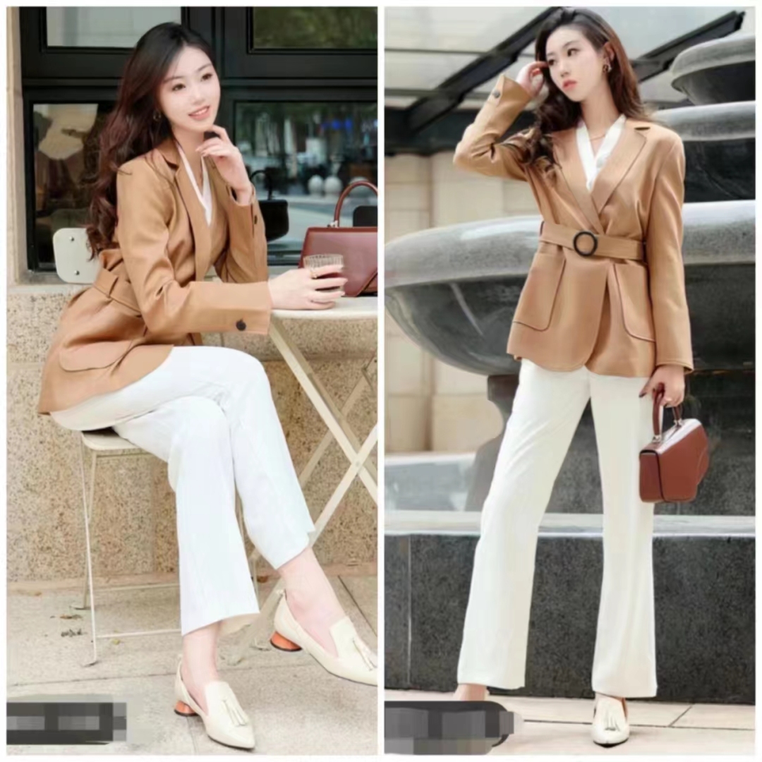 男士卡其色西装配什么裤子好看,卡其色裤子可否搭奶黄色西装