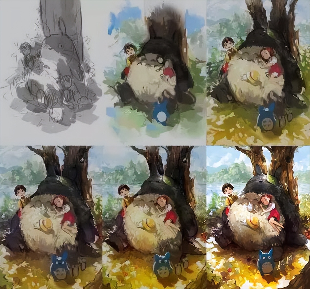 宫崎骏动画龙猫高清图片,宫崎骏动漫合集绘画