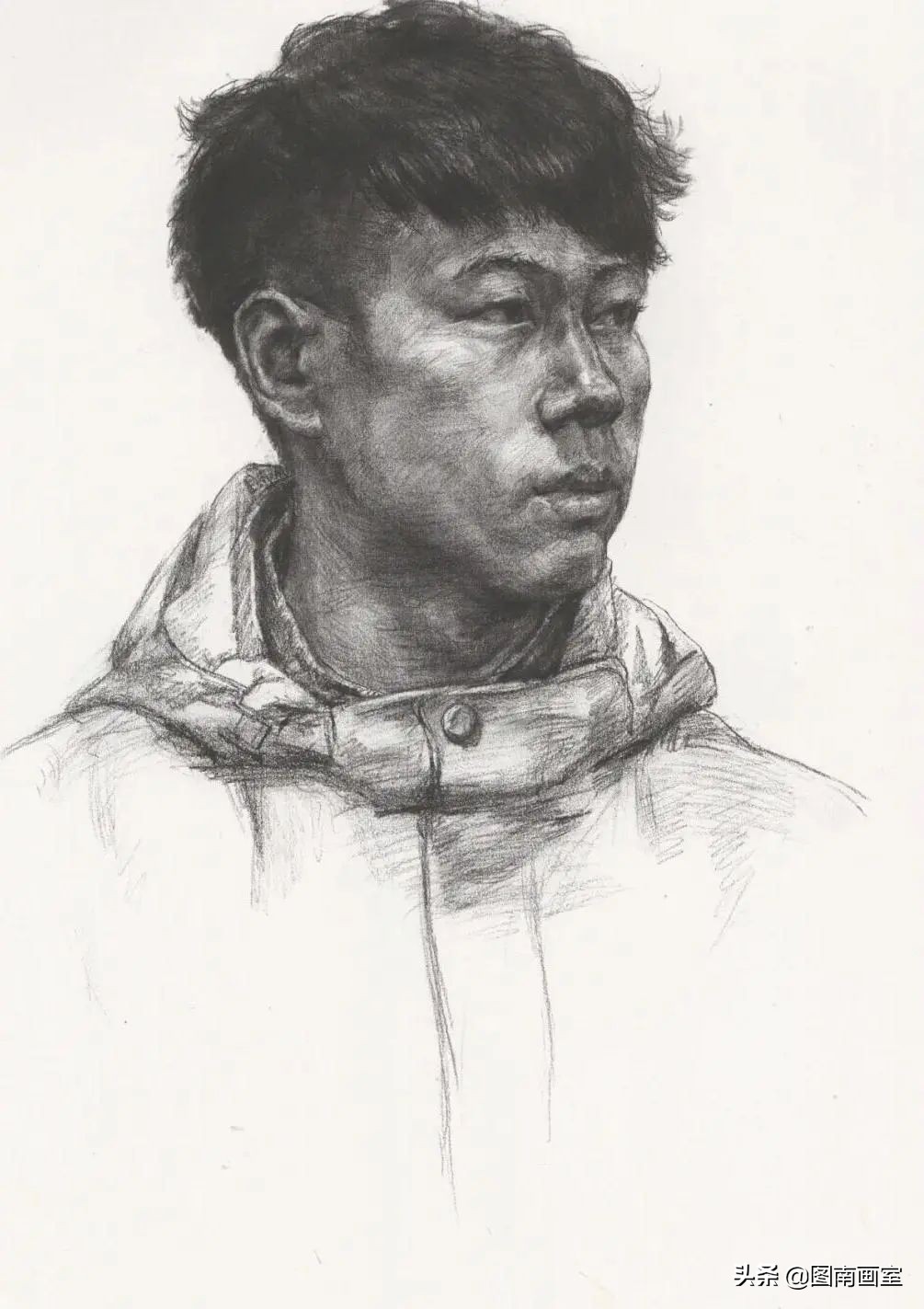 中国美术学院素描头像高分作品,全国素描高分作品