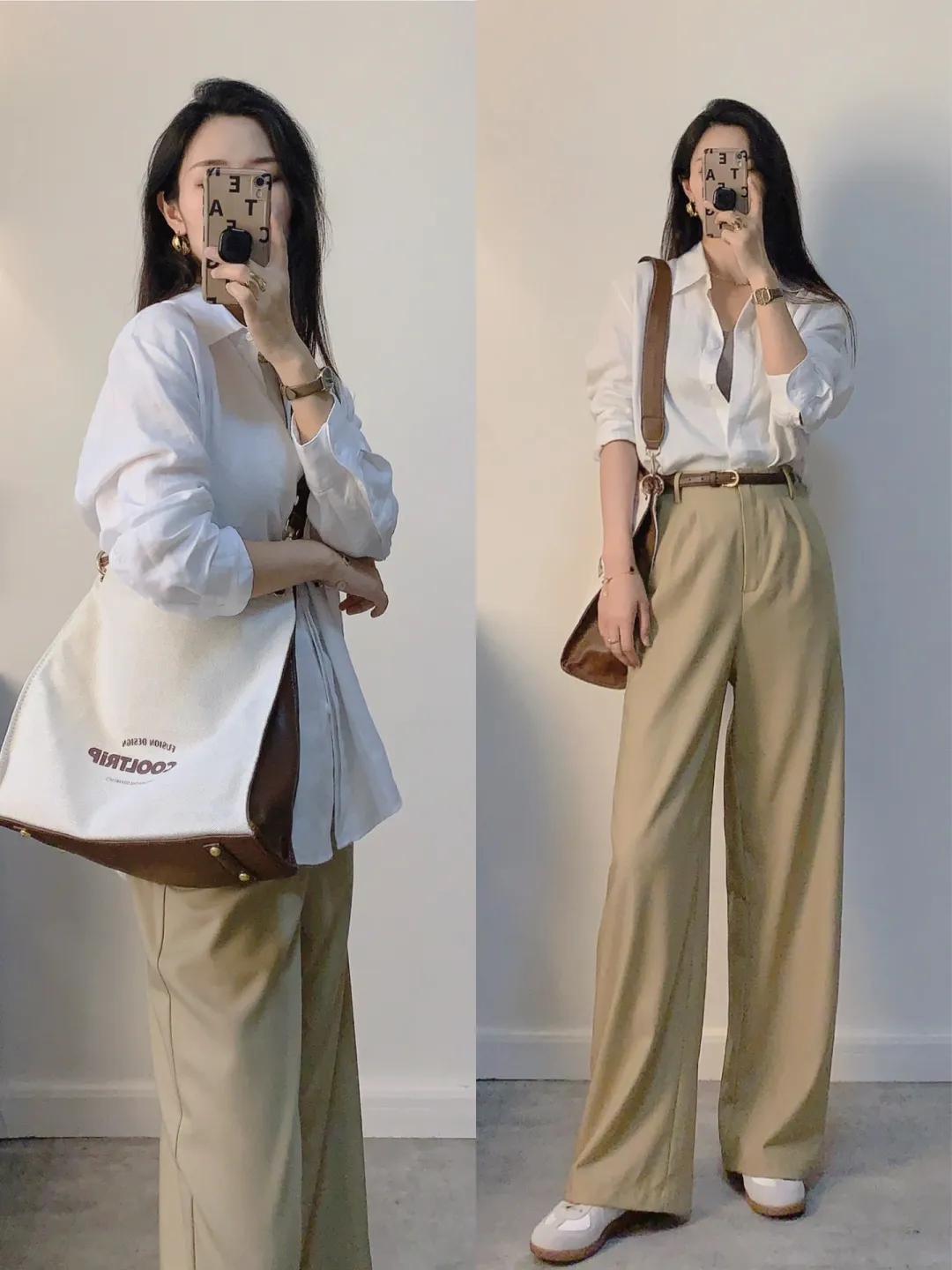 街拍穿搭休闲裤,街拍穿出来的衣服拥有潮流的气息