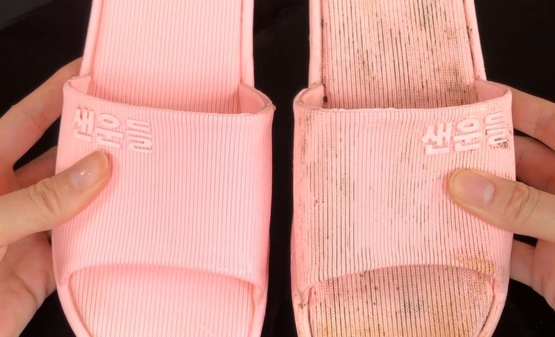 不管凉拖鞋多旧多脏教你一招,刷拖鞋用什么能把拖鞋刷干净