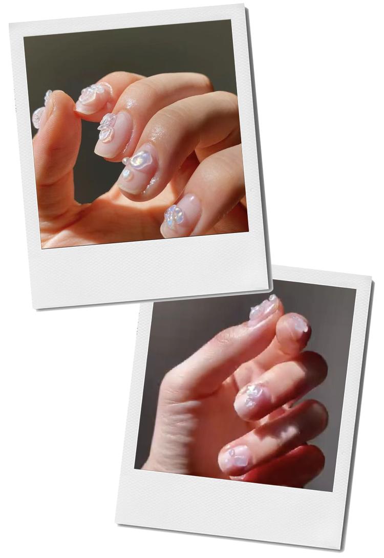 朋友圈秀美甲姿势不露脸,吸铁石花式猫眼美甲