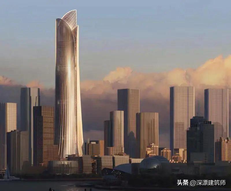 上海北外滩480米高楼方案,北外滩kpf方案