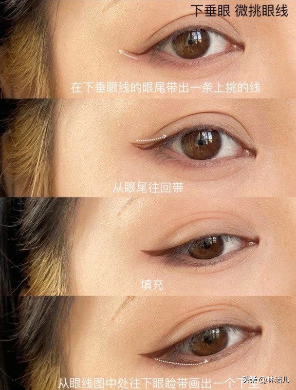 周冬雨眼型怎么画眼妆,周冬雨眼尾眼线怎么画