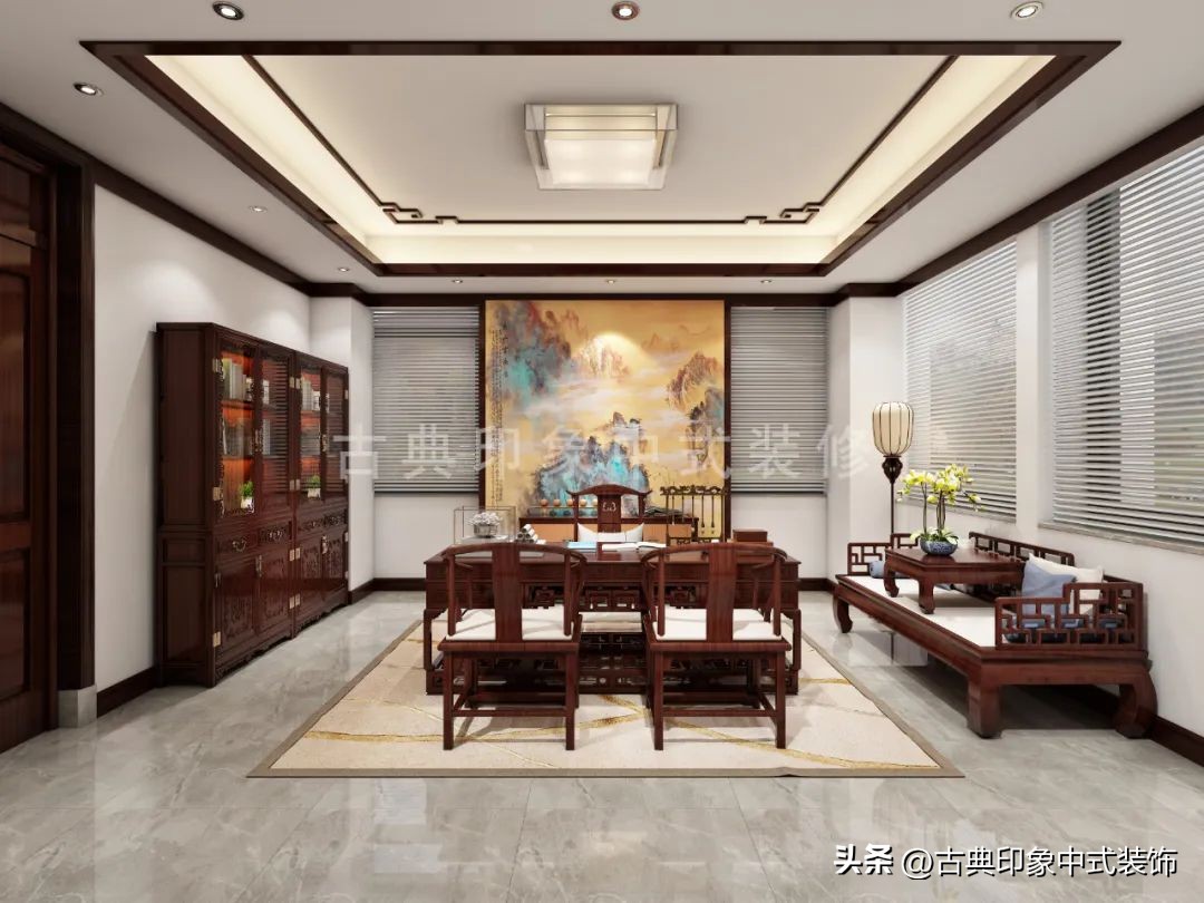 1000平办公室简约设计,石家庄中式办公室装修设计