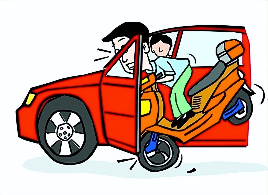 开车门撞到别人的车门痕迹,开车门撞到人要怎么办