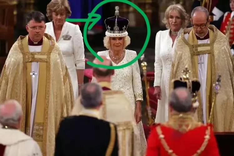 卡米拉加冕仪式夏洛特,加冕礼上夏洛特的花环