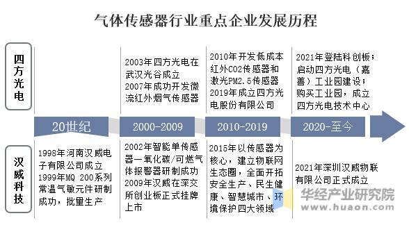 中国气体传感器,气体传感器企业排名
