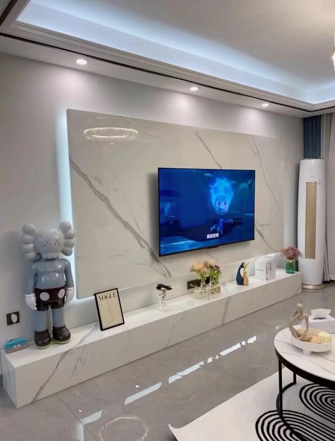 简单隐形门电视背景墙,30平小户型电视背景墙