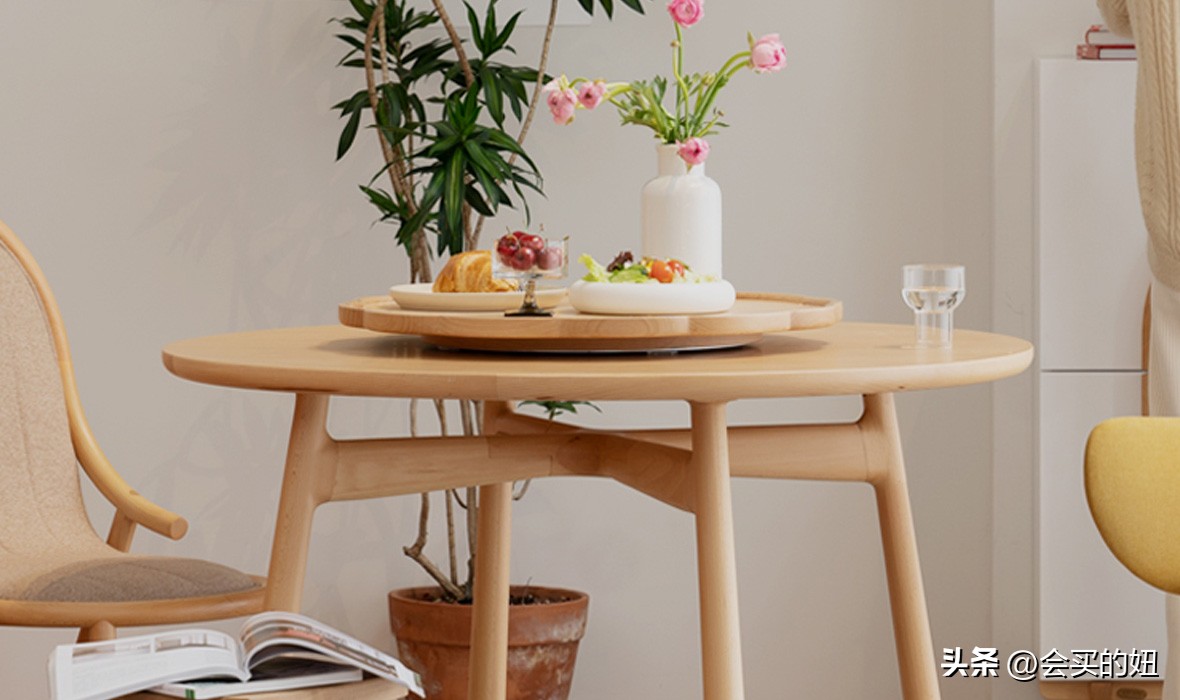 餐厅加厚实木餐桌纯实木,值得推荐的实木餐桌