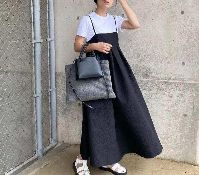 背带裙气质穿搭女,背带裙穿搭夏季收腰显瘦