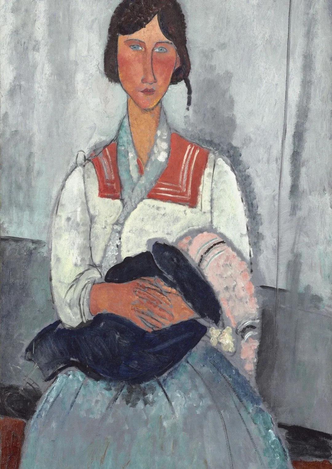 莫迪里阿尼笔下的人物,莫迪里阿尼笔下的妻子赏析