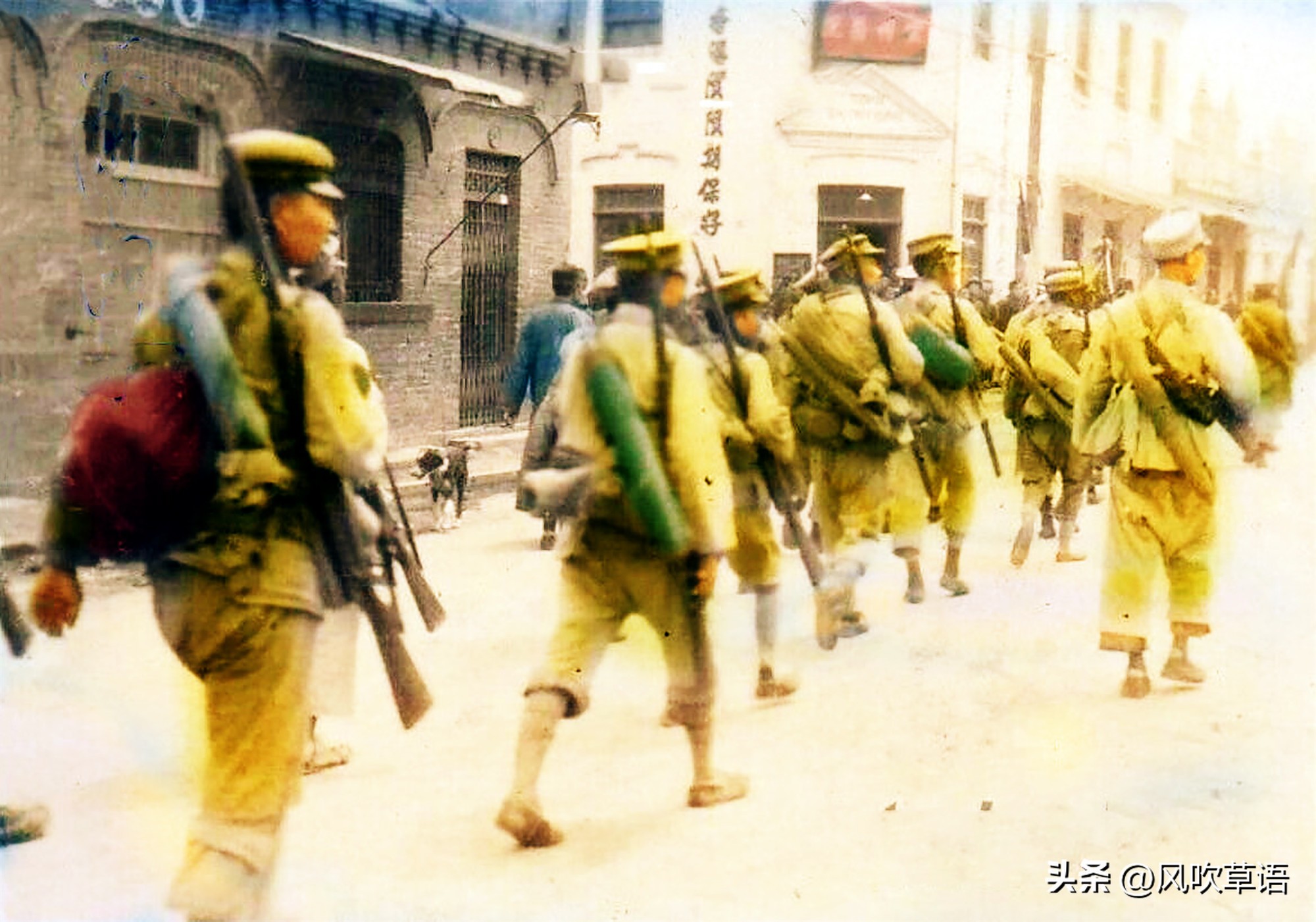 日军济南惨案真实影像,日军侵占济南老照片