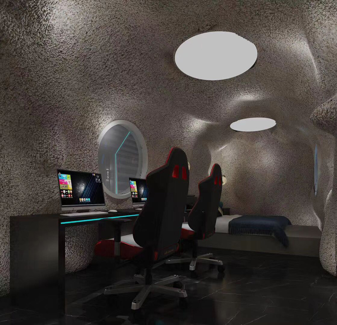 成都电竞酒店推荐,成都电竞酒店标间装修设计案例