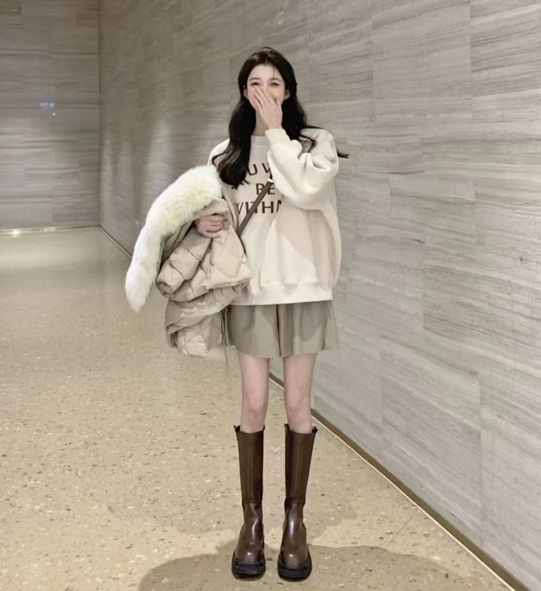 显瘦百搭又好看长筒宽靴,长筒高筒靴显瘦质感好显高