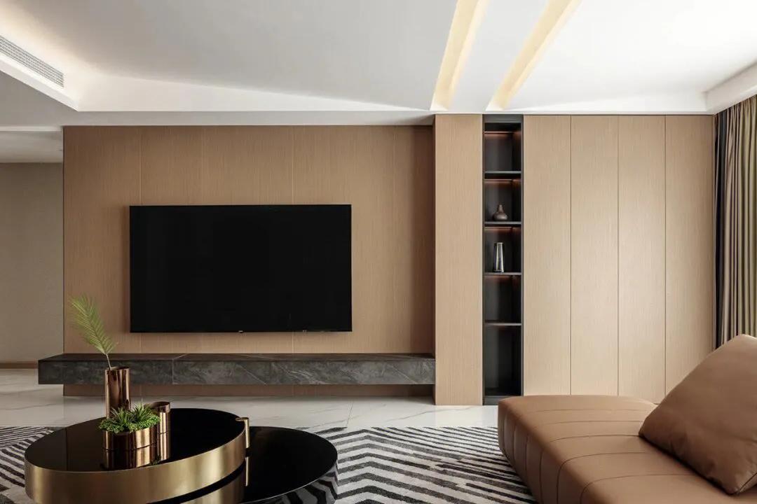 30平米木饰面门店装修效果图,2021木饰面板装修效果图