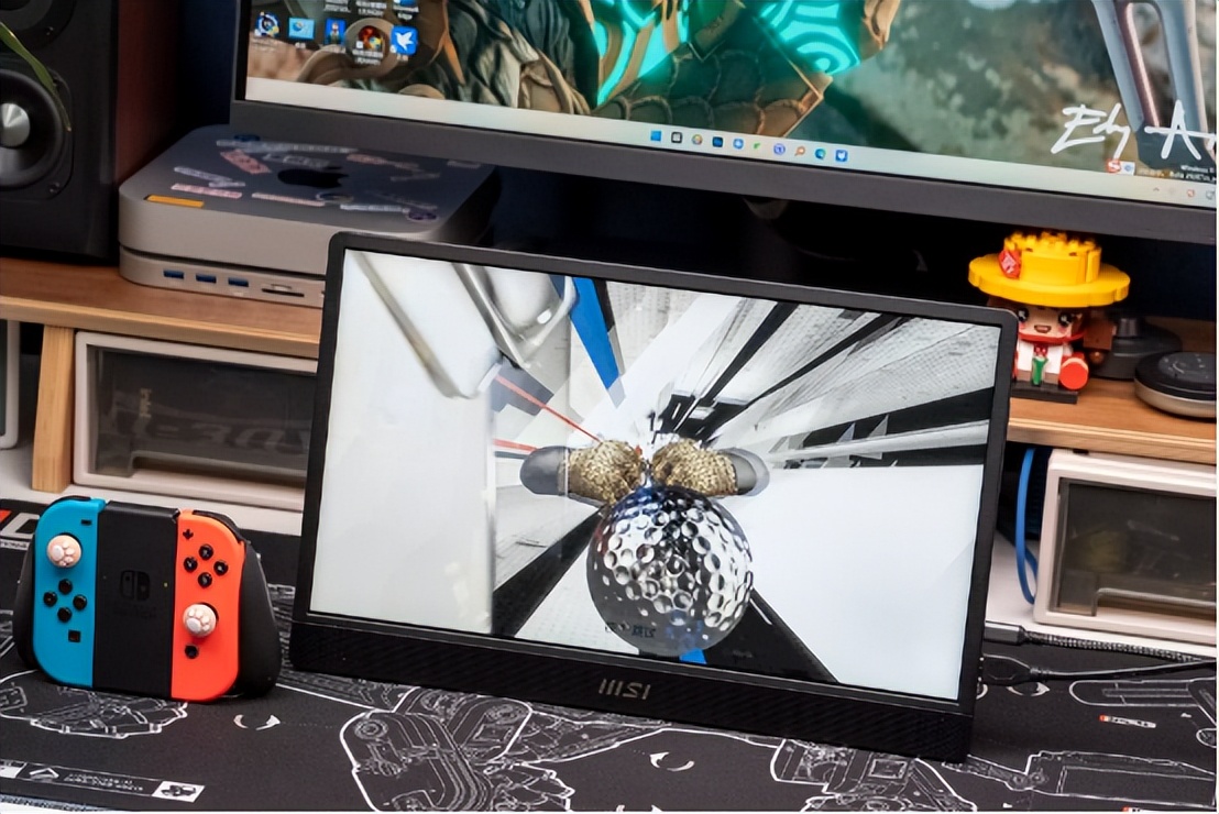 笔记本组双屏，NS打游戏，微星PROMP161便携显示器使用心得