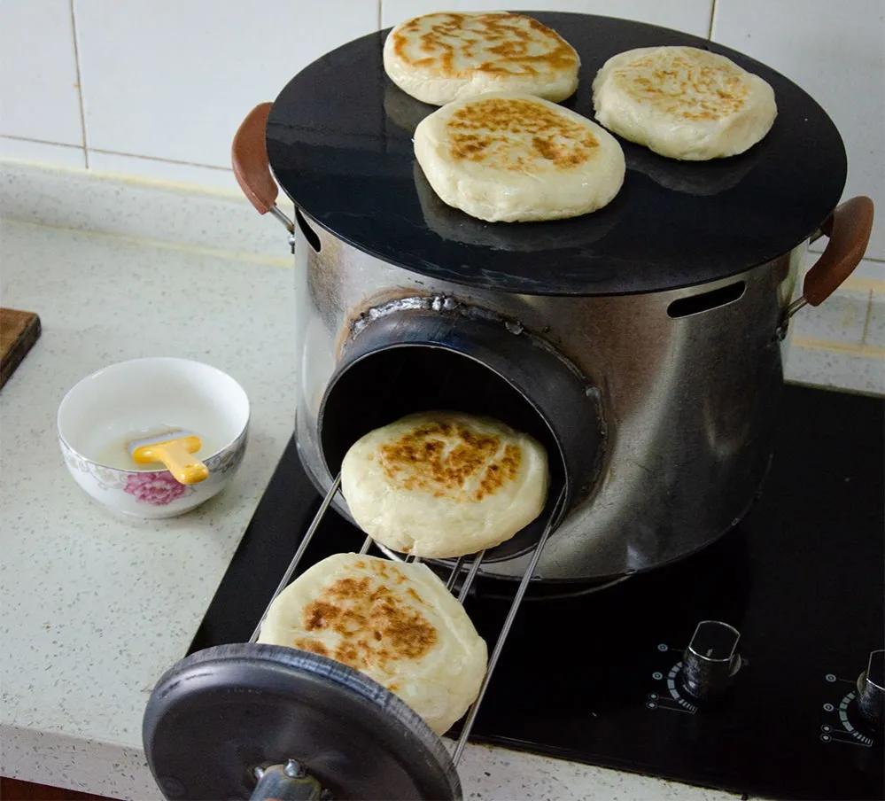 简易万能烧饼炉,家用烧饼炉视频