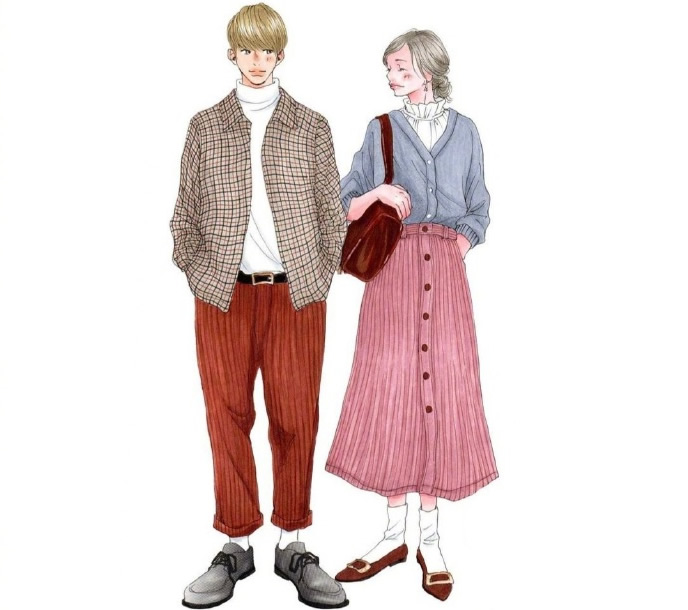 情侣装手绘款式图,好看简单的情侣装