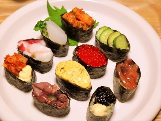 寿司里最常见的原材料,寿司里面的各种材料
