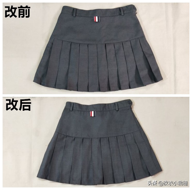 半身裙腰大了怎么改小教程,衣服收腰大了改小妙招不用缝