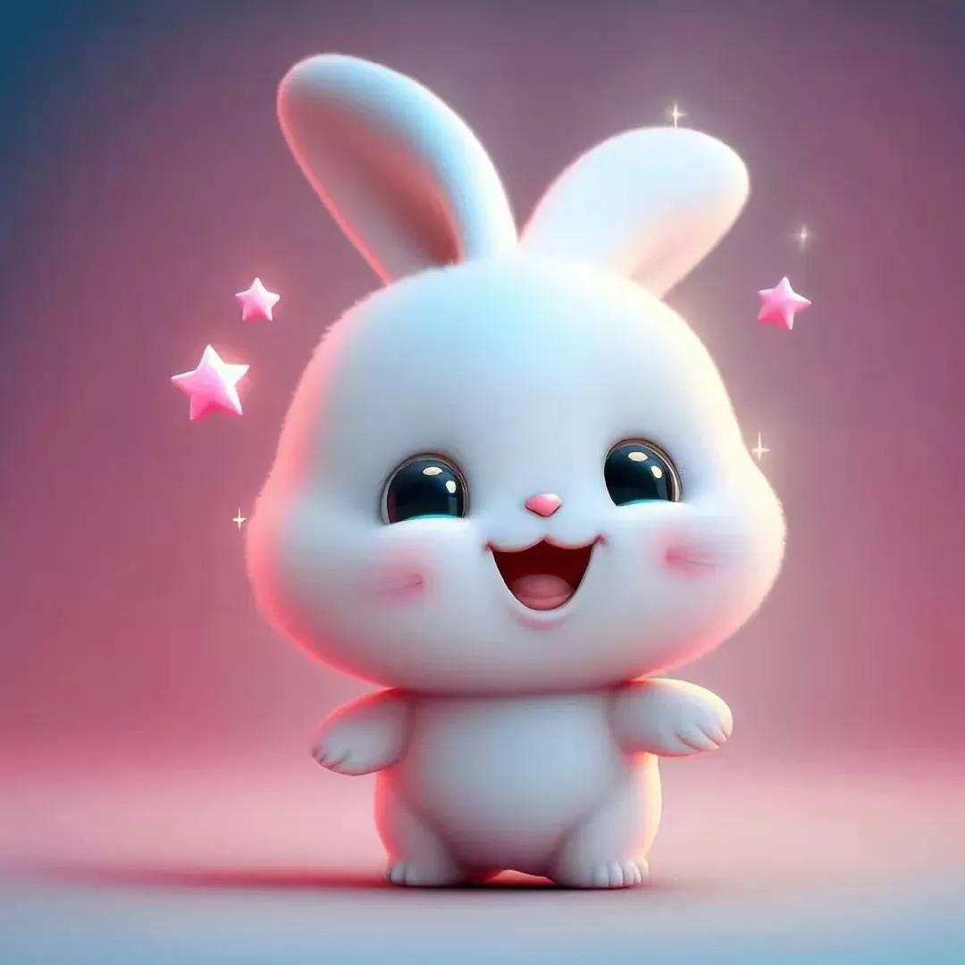 一组开心的萌兔送给大家请欣赏