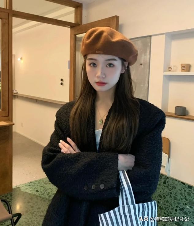 适合大圆脸的毛毛帽子女冬季兔毛,圆脸适合什么帽子最新款